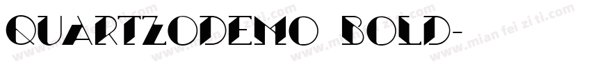 QUARTZOdemo Bold字体转换